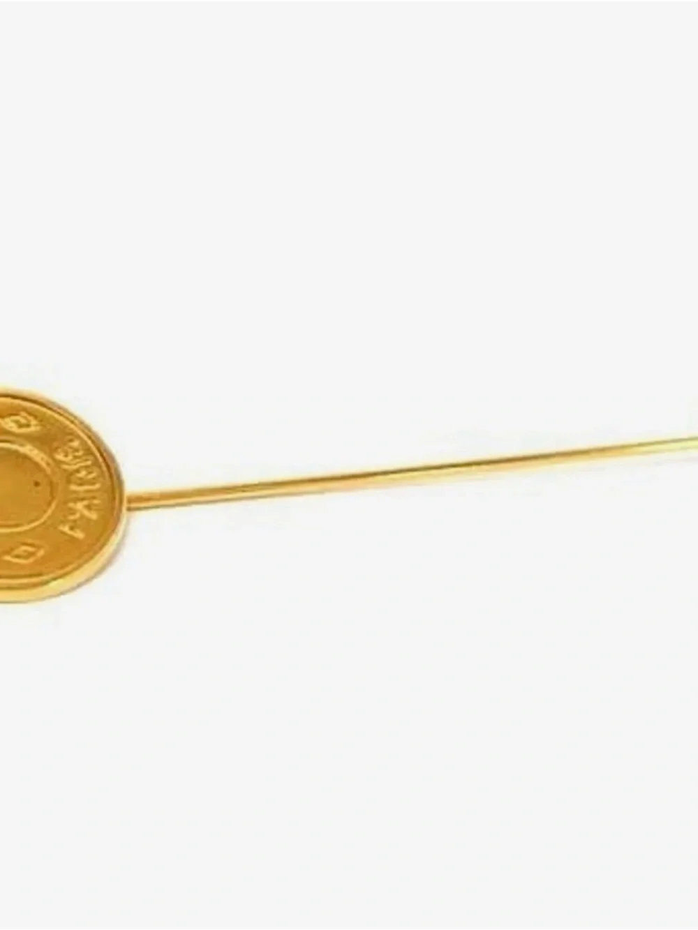 Hermes Gold Brooch